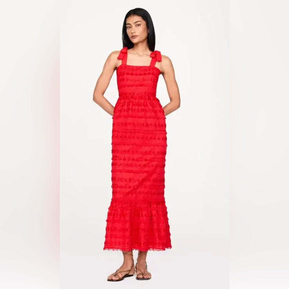 Marie Oliver Vibrant Red Maxi Dress